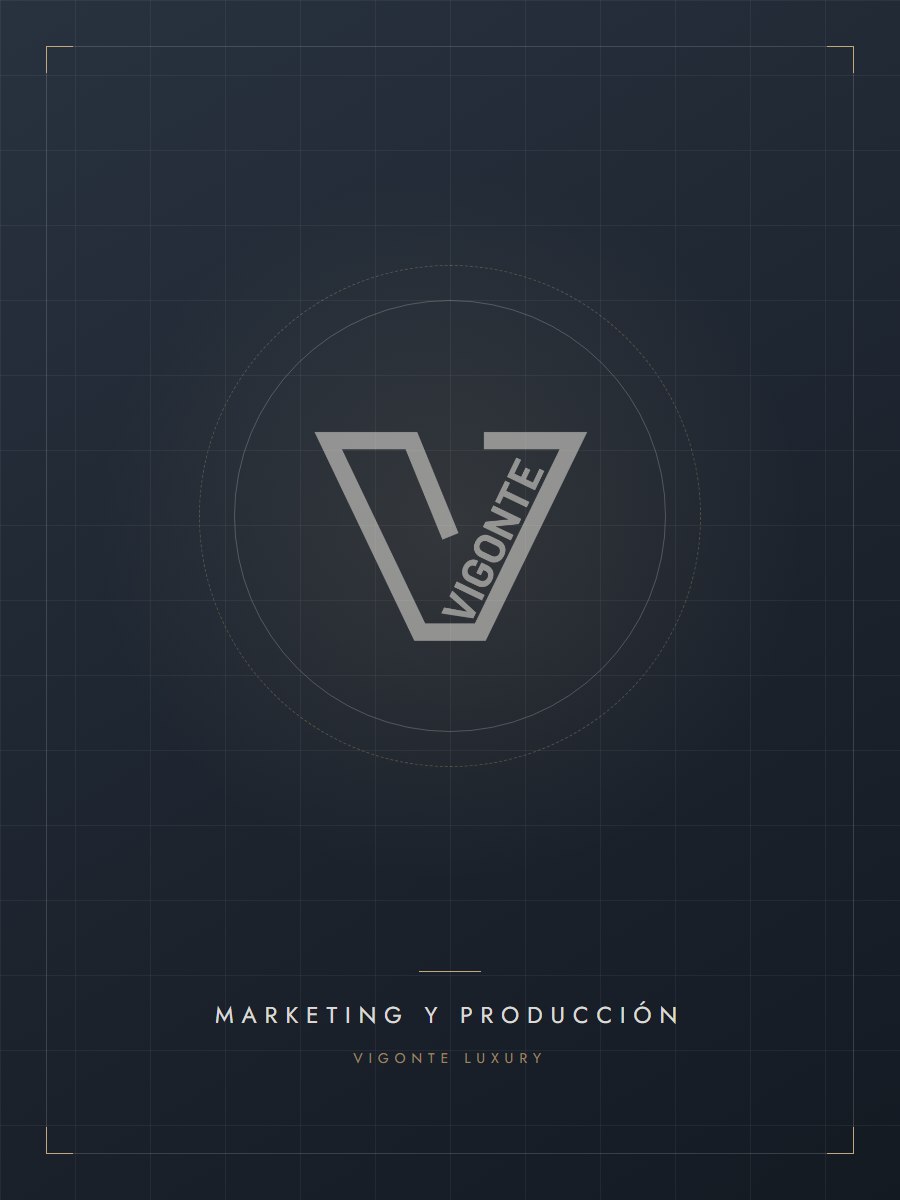 Tarjeta corporativa de Vigonte correspondiente al área de marketing y producción