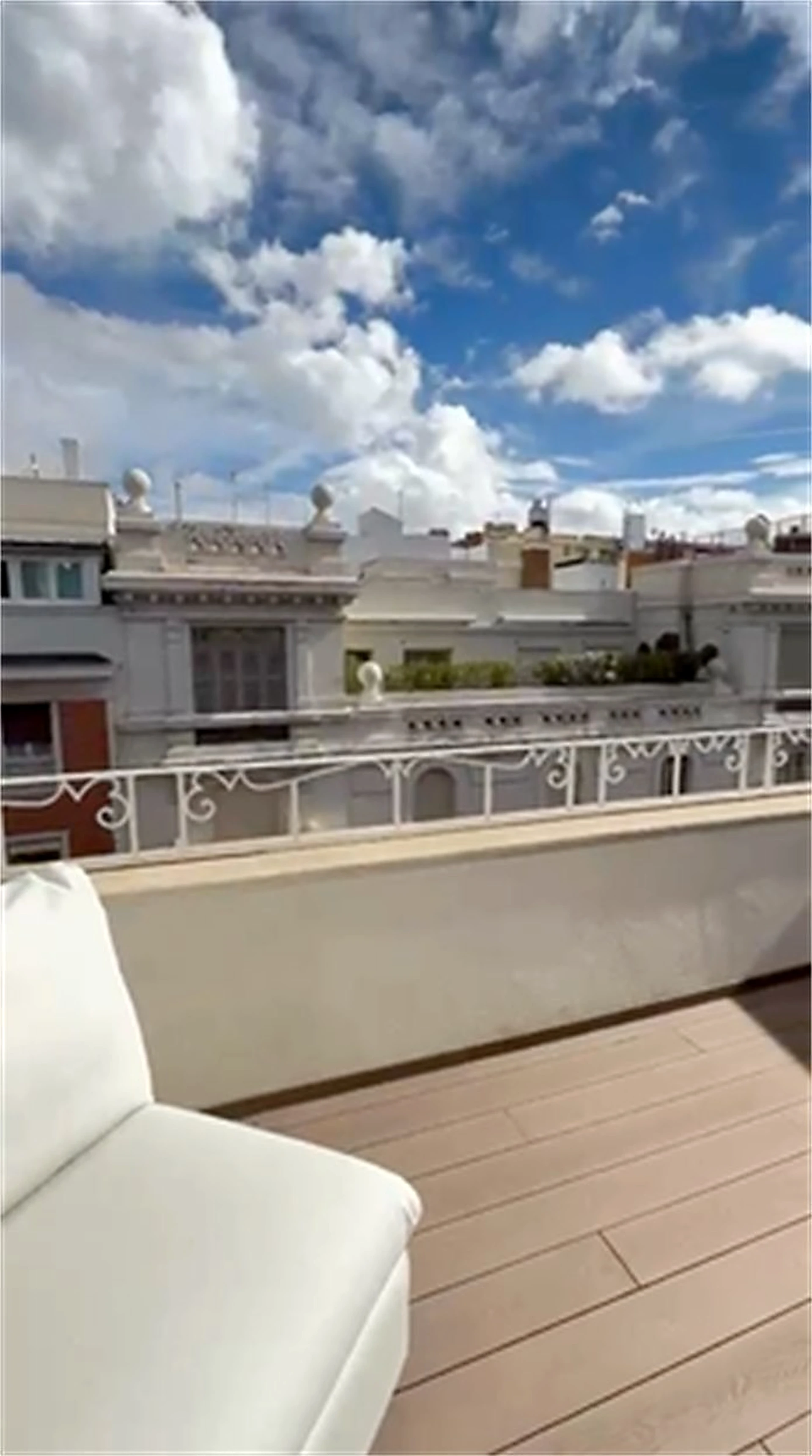Terraza de un ático de lujo en el Barrio de Salamanca, Madrid